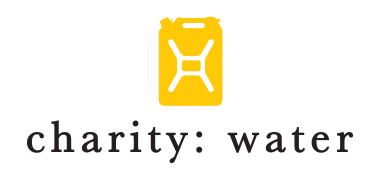 Yellow water can Charity: Water logo representing nonprofit partner support - JP Buys SD